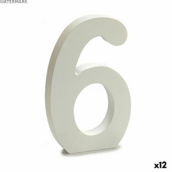 Numéro Pincello 6 Blanc 1,8 x 21 x 17 cm (12 Unités)