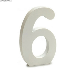 Numéro Pincello 6 Blanc 1,8 x 21 x 17 cm (12 Unités)