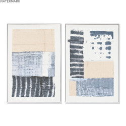 Cadre DKD Home Decor 60 x 3,2 x 90 cm Abstrait Urbaine (2 Unités)