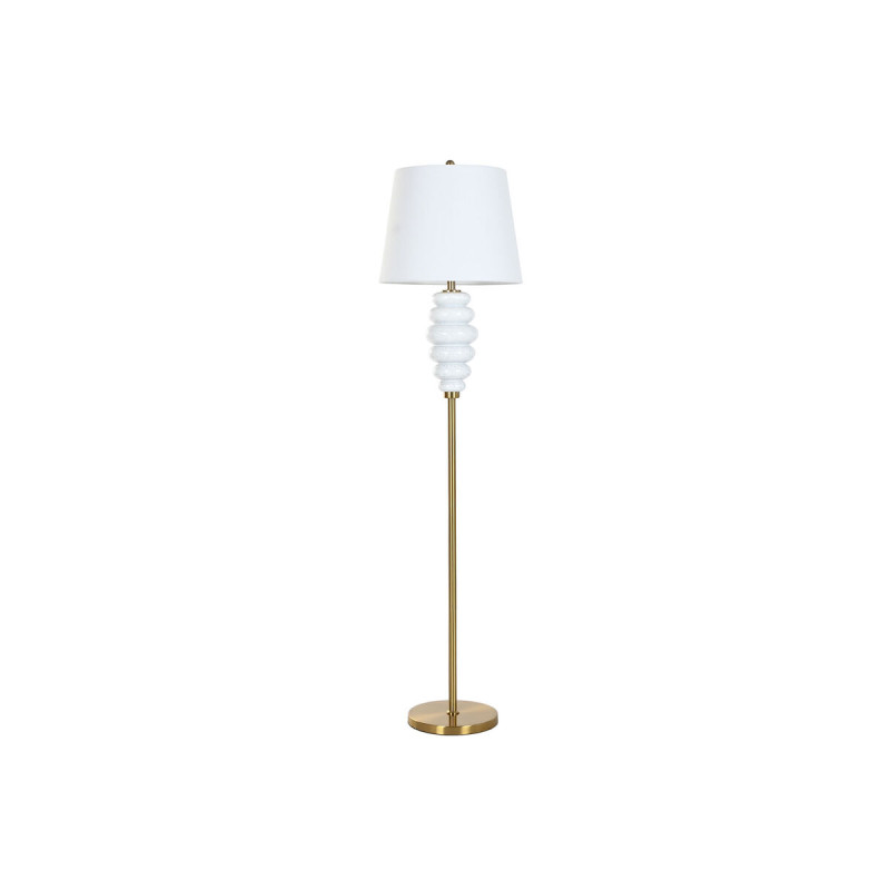 Lampadaire Home ESPRIT Blanc Doré 220 V 43 x 43 x 170 cm