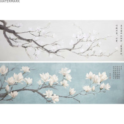 Cadre DKD Home Decor 150 x 3,7 x 50 cm Japonais Oriental (2 Unités)
