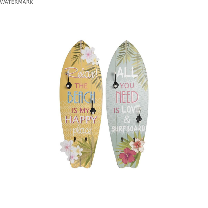 Portemanteau DKD Home Decor 30 x 90 x 7 cm méditerranéen (2 Unités) Portemanteau DKD Home Decor 30 x 90 x 7 cm méditerranéen (2 Unités)