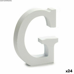 Lettre Pincello G Blanc 2 x 16 x 14,5 cm (24 Unités)