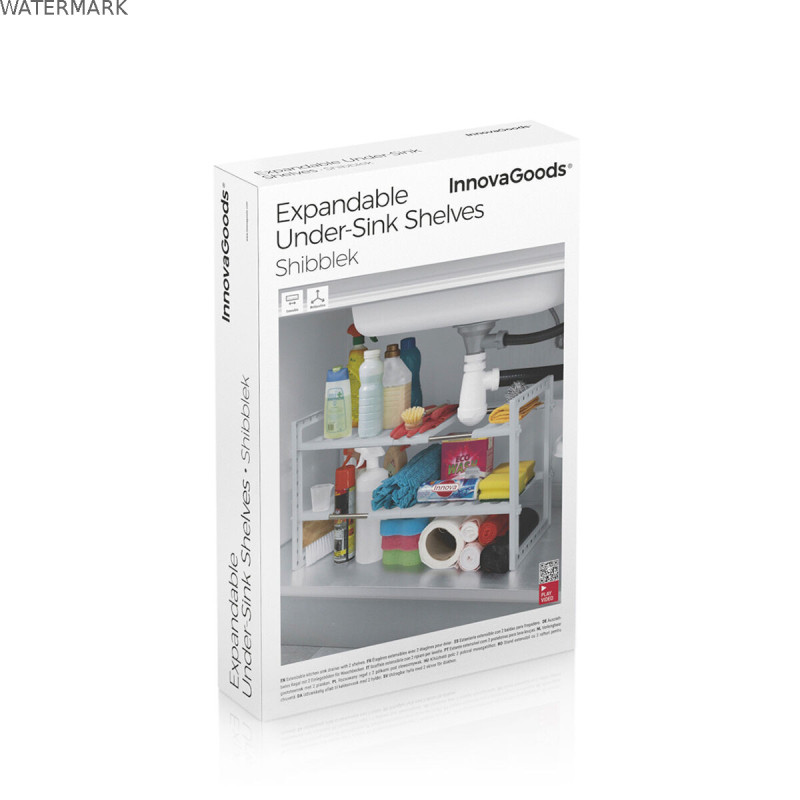 Évier à Étagère Extensible Shibblek InnovaGoods 2 Etagères
