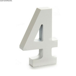 Numéro Pincello 4 Blanc 2 x 16 x 14,5 cm (24 Unités)