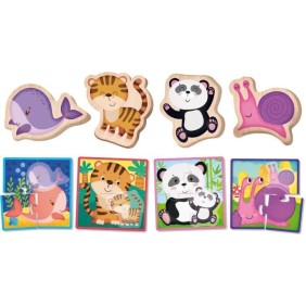 Jeu tactile d'associations - LISCIANI - Mamans et bébés animaux