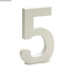 Numéro Pincello 5 Blanc 1,8 x 21 x 17 cm (12 Unités)