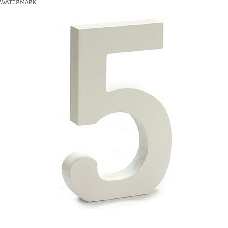 Numéro Pincello 5 Blanc 1,8 x 21 x 17 cm (12 Unités)