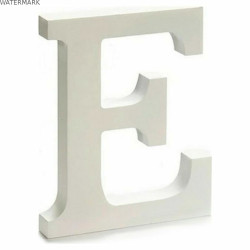 Lettre Pincello E Blanc 1,8 x 21 x 17 cm (12 Unités)
