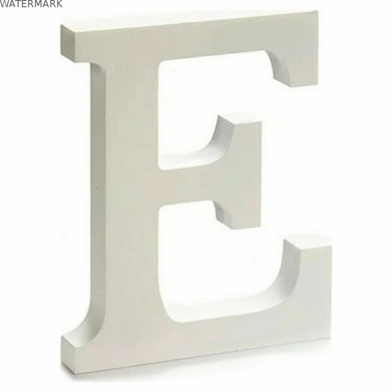 Lettre Pincello E Blanc 1,8 x 21 x 17 cm (12 Unités)