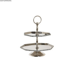 Centre de Table DKD Home Decor Argenté 23 x 23 x 22 cm