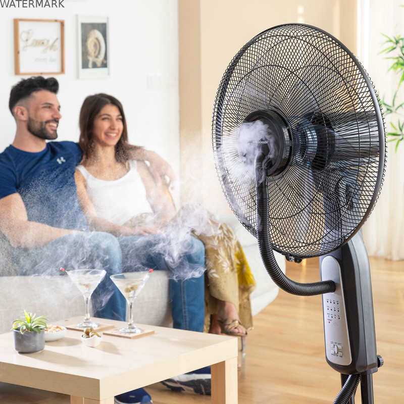 Ventilateur Brumisateur sur Pied avec Commande à Distance InnovaGoods Mistinn Noir 90 W 2,8 L Ventilateur Brumisateur sur Pied avec Commande à Distance InnovaGoods Mistinn Noir 90 W 2,8 L