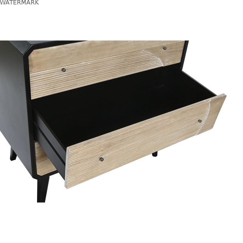 Caisson à Tiroirs DKD Home Decor Noir Bois Moderne (80 x 40 x 79,5 cm) Caisson à Tiroirs DKD Home Decor Noir Bois Moderne (80 x 40 x 79,5 cm)