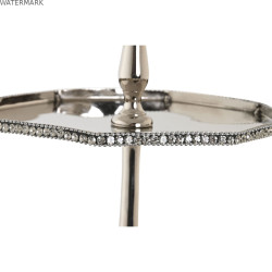 Centre de Table DKD Home Decor Argenté Aluminium (28 x 28 x 47 cm)