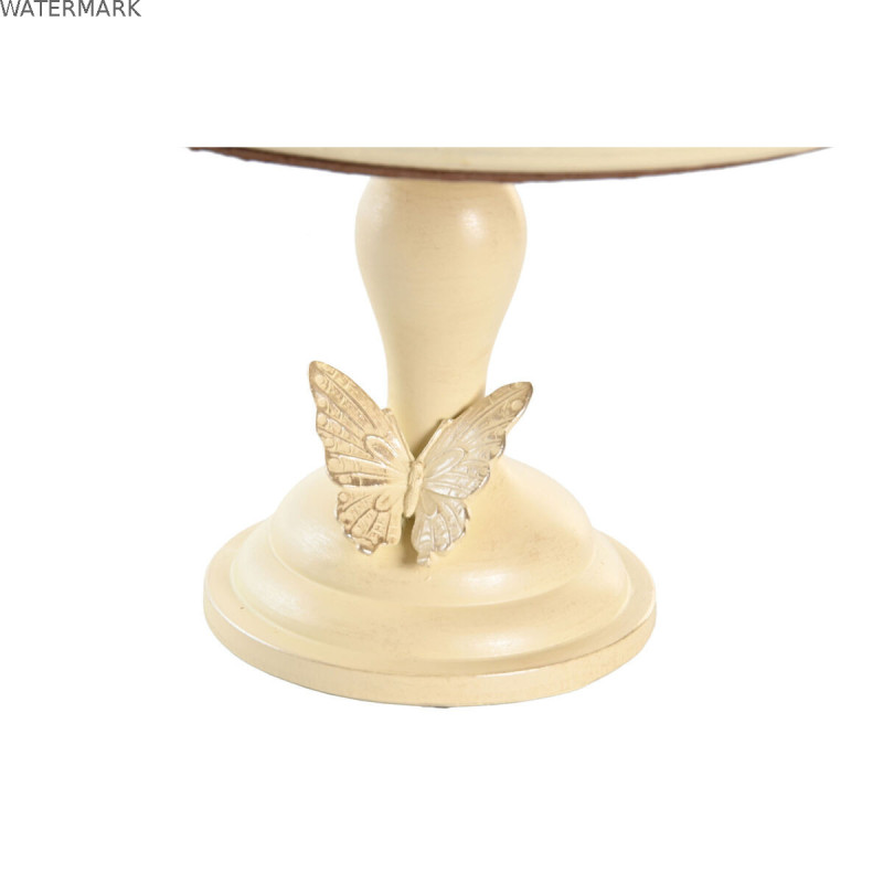 Centre de Table DKD Home Decor 24 x 22,6 x 18 cm Beige Papillons