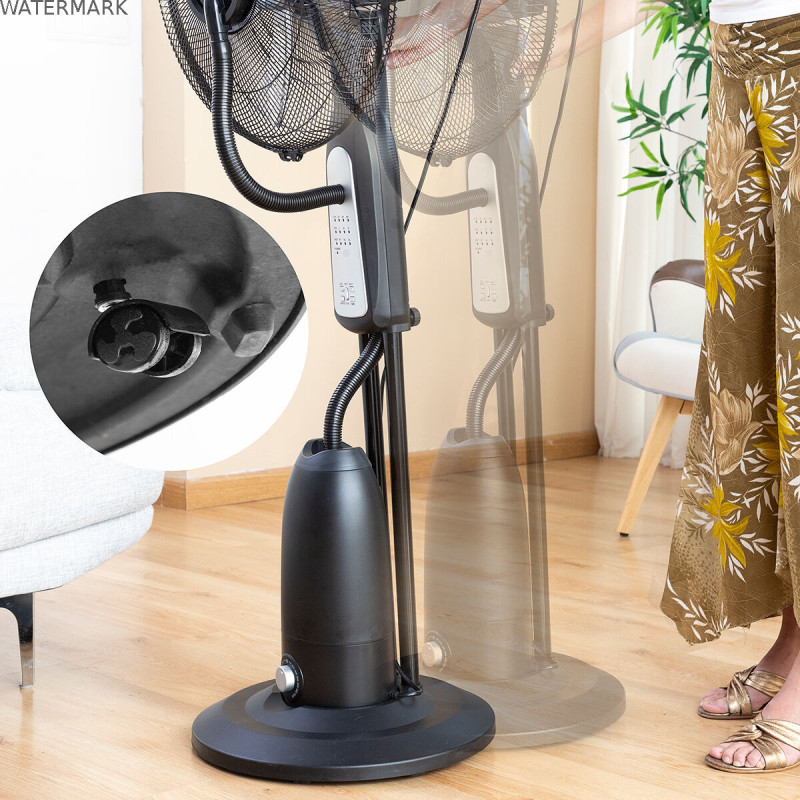 Ventilateur Brumisateur sur Pied avec Commande à Distance InnovaGoods Mistinn Noir 90 W 2,8 L
