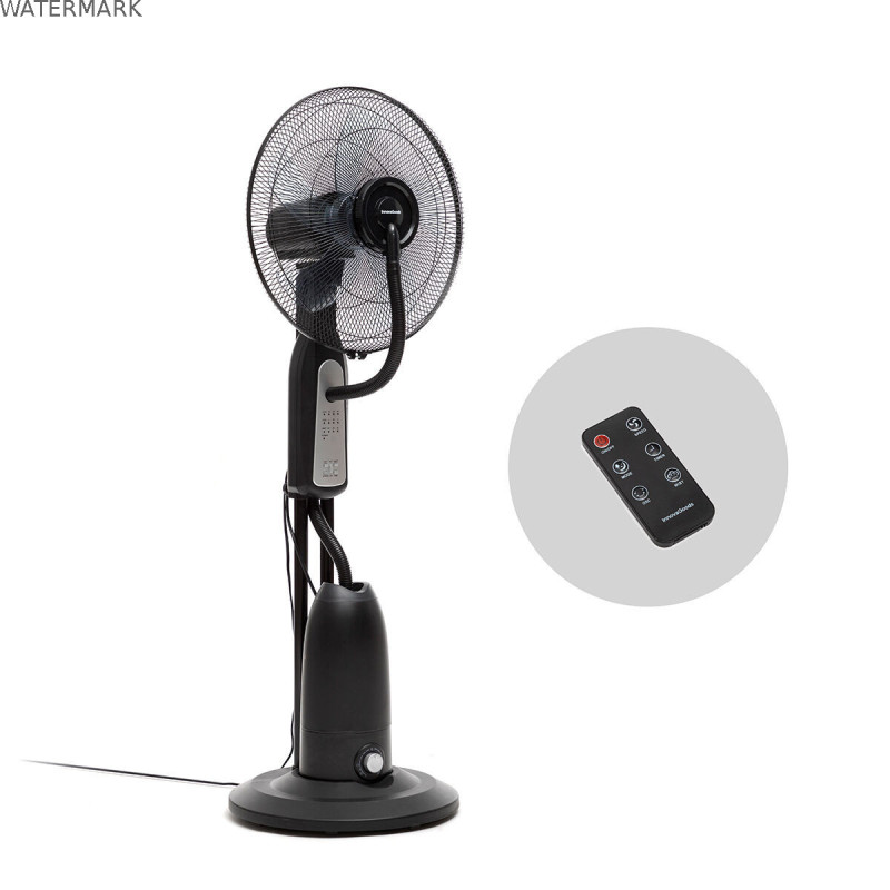 Ventilateur Brumisateur sur Pied avec Commande à Distance InnovaGoods Mistinn Noir 90 W 2,8 L