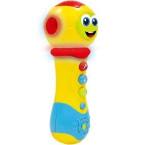 Microphone 2 en 1 - Carotina Baby - joue de la musique, amplifie la voix et fait de la lumiere - LISCIANI