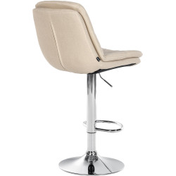 Barhocker Laurel Stoff chrom