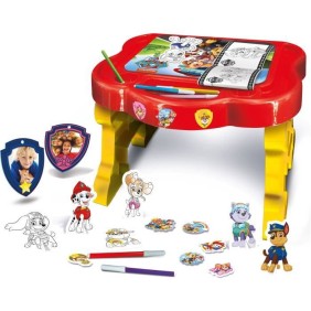 Pupitre créatif - Paw Patrol - LISCIANI - Tableau a colorier et jouer avec les personnages de la team Paw Patrol