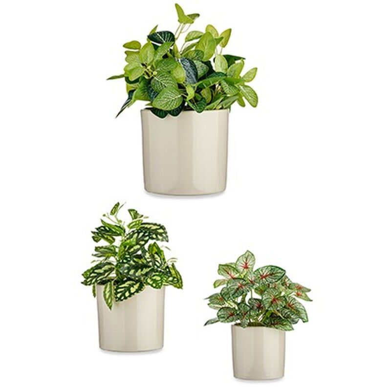 Set de pots Ibergarden CILINDRO-7044 Gris Argile Cylindre Ø 14 cm Ø 22 cm Ø 17 cm 3 Pièces