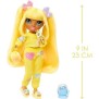 Junior High Pyjama Party - Poupée mannequin articulée 22 cm - Sunny (Jaune) - Nombreux accessoires - a partir de 4 ans