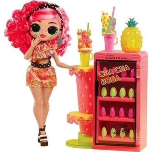 L.O.L. Surprise OMG Sweet Nails™ - Bar a ongles - Poupée mannequin Pinky Pops Fruit Shop - Theme Fruit - A partir de 4 ans