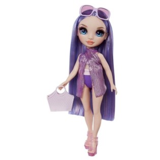 Rainbow High Swim & Style - Poupée mannequin ariculée 27 cm - Violet (Violet) - Maillot de bain + Paréo - a partir de 4 ans