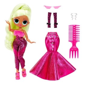 LOL Surprise OMG - Poupée Mannequin 24 cm - Neonlicious - 2 tenues avec peigne et accesoires - Dés 4 ans