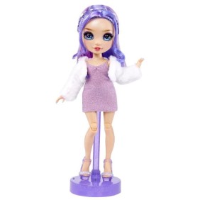 Rainbow High Tentpole PR Theme Doll - PURPLE - 1 robe de Gala et 1 tenue decontractée + accessoires et carnet de croquis