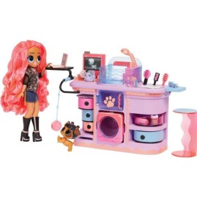 L.O.L. Surprise OMG - Cabinet de Vétérinaire | Rescu Vet Set™ - Poupée exclusive + 2 animaux et accessoires -  Des 4 ans.