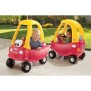 Little Tikes - Cozy Coupe Voiture d'enfant - Mini Véhicule pieds au sol a pousser avec véritable klaxon - Pour 18 mois et +