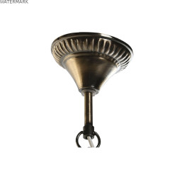 Suspension DKD Home Decor 32 x 32 x 26 cm Verre Multicouleur 25 W (2 Unités)