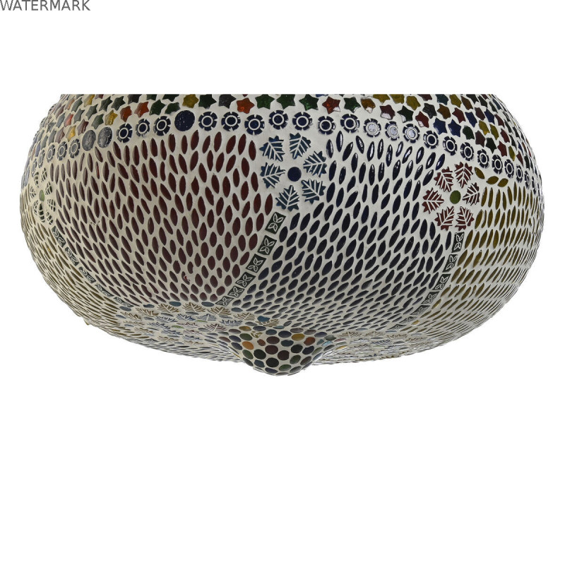 Suspension DKD Home Decor 32 x 32 x 26 cm Verre Multicouleur 25 W (2 Unités)