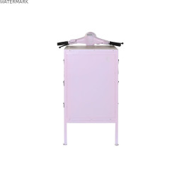 Caisson à Tiroirs DKD Home Decor 100 x 68 x 105 cm Métal Moto Rose clair Bois de manguier