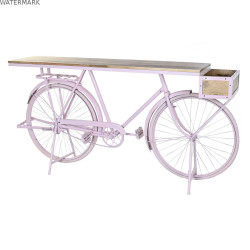 Meuble d'Entrée DKD Home Decor Rose clair 180 x 41 x 94 cm Bicyclette