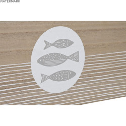Boîte Décorative DKD Home Decor Naturel Bois MDF Spirales méditerranéen 50 x 40 x 22,5 cm
