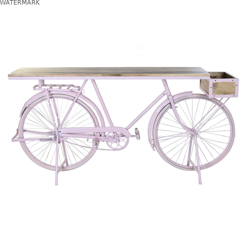 Meuble d'Entrée DKD Home Decor Rose clair 180 x 41 x 94 cm Bicyclette
