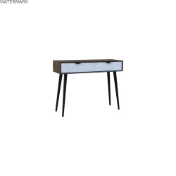 Meuble d'Entrée DKD Home Decor Blanc Noir Wengue 105 x 35 x 77 cm