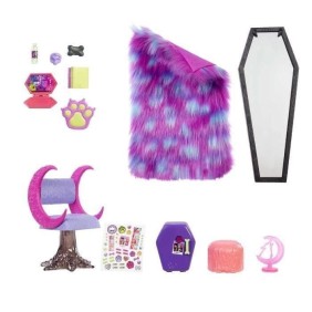 Coffret Chambre de Clawdeen Wolf - Monster High - Accessoire poupée - 4 ans et +