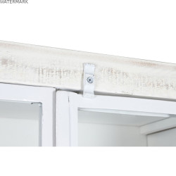 Étagère DKD Home Decor Blanc Noir Métal Bois de manguier 170 x 45 x 200 cm