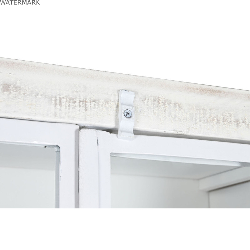 Étagère DKD Home Decor Blanc Noir Métal Bois de manguier 170 x 45 x 200 cm