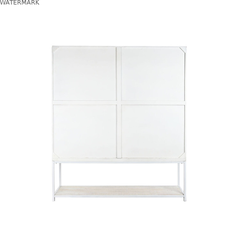 Étagère DKD Home Decor Blanc Noir Métal Bois de manguier 170 x 45 x 200 cm