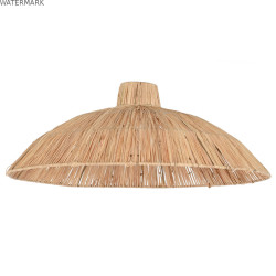 Écran de lampe DKD Home Decor Naturel 54 x 54 x 20 cm Métal Raphia