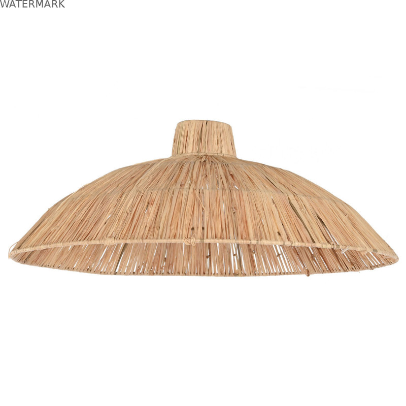 Écran de lampe DKD Home Decor Naturel 54 x 54 x 20 cm Métal Raphia