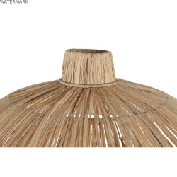 Écran de lampe DKD Home Decor Naturel 54 x 54 x 20 cm Métal Raphia