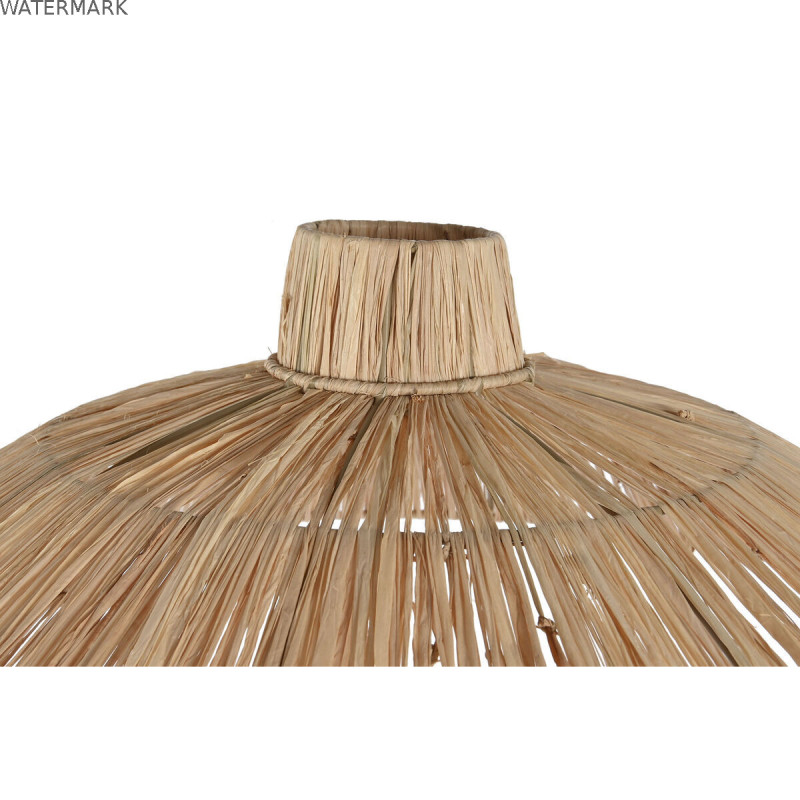 Écran de lampe DKD Home Decor Naturel 54 x 54 x 20 cm Métal Raphia