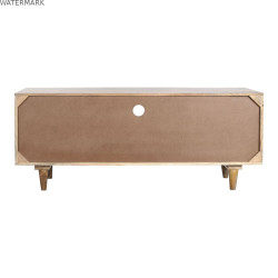 Meubles de télévision DKD Home Decor 135 x 40 x 55 cm Naturel Blanc Bois de manguier