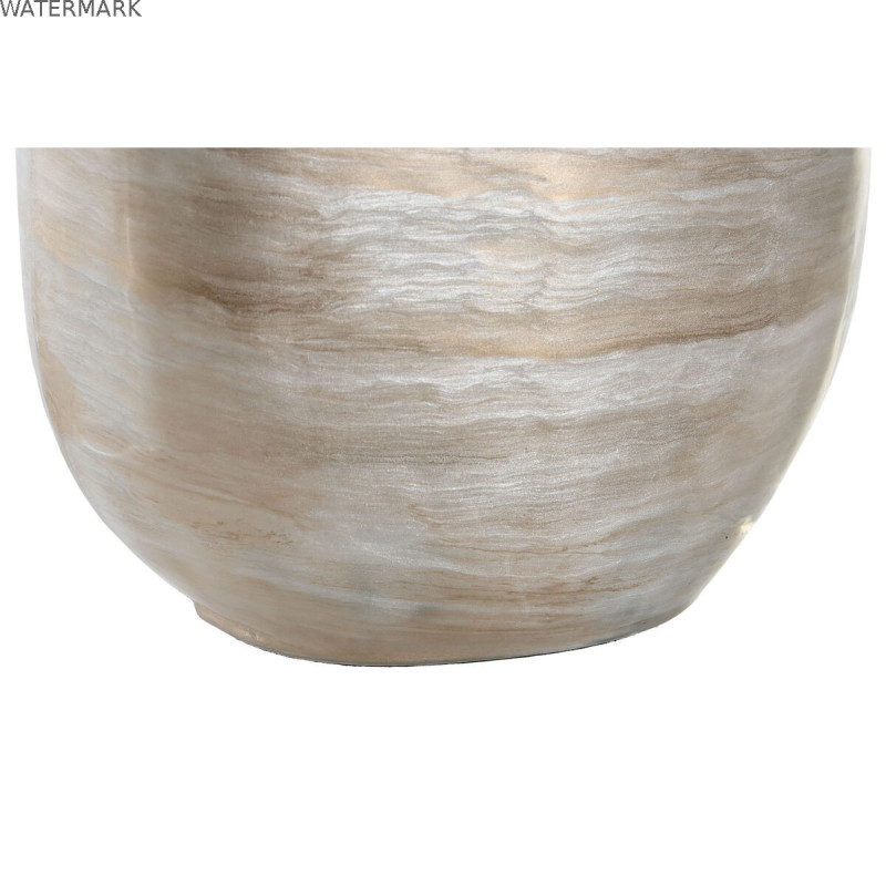 Vase DKD Home Decor Multicouleur Aluminium Verre 19 x 12 x 55 cm