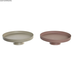Centre de Table DKD Home Decor Beige Rose 31 x 31 x 9 cm Urbaine (2 Unités)